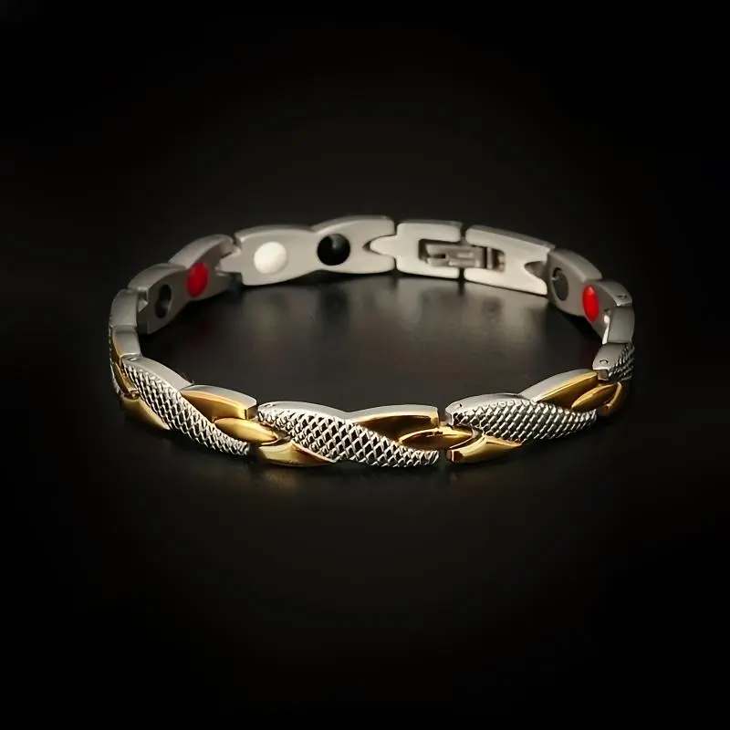 Men's Titanium Water Droplet Bracelet And