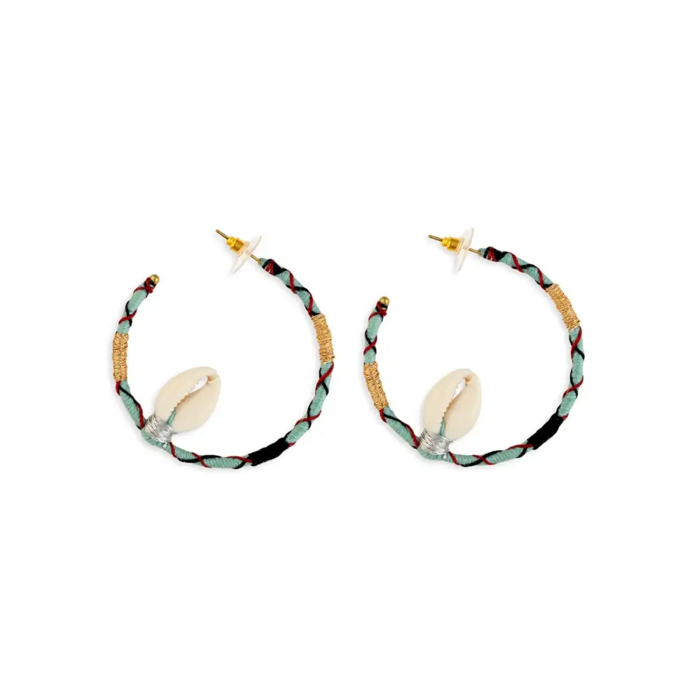 Modern Radiant Artful Hoop Earrings