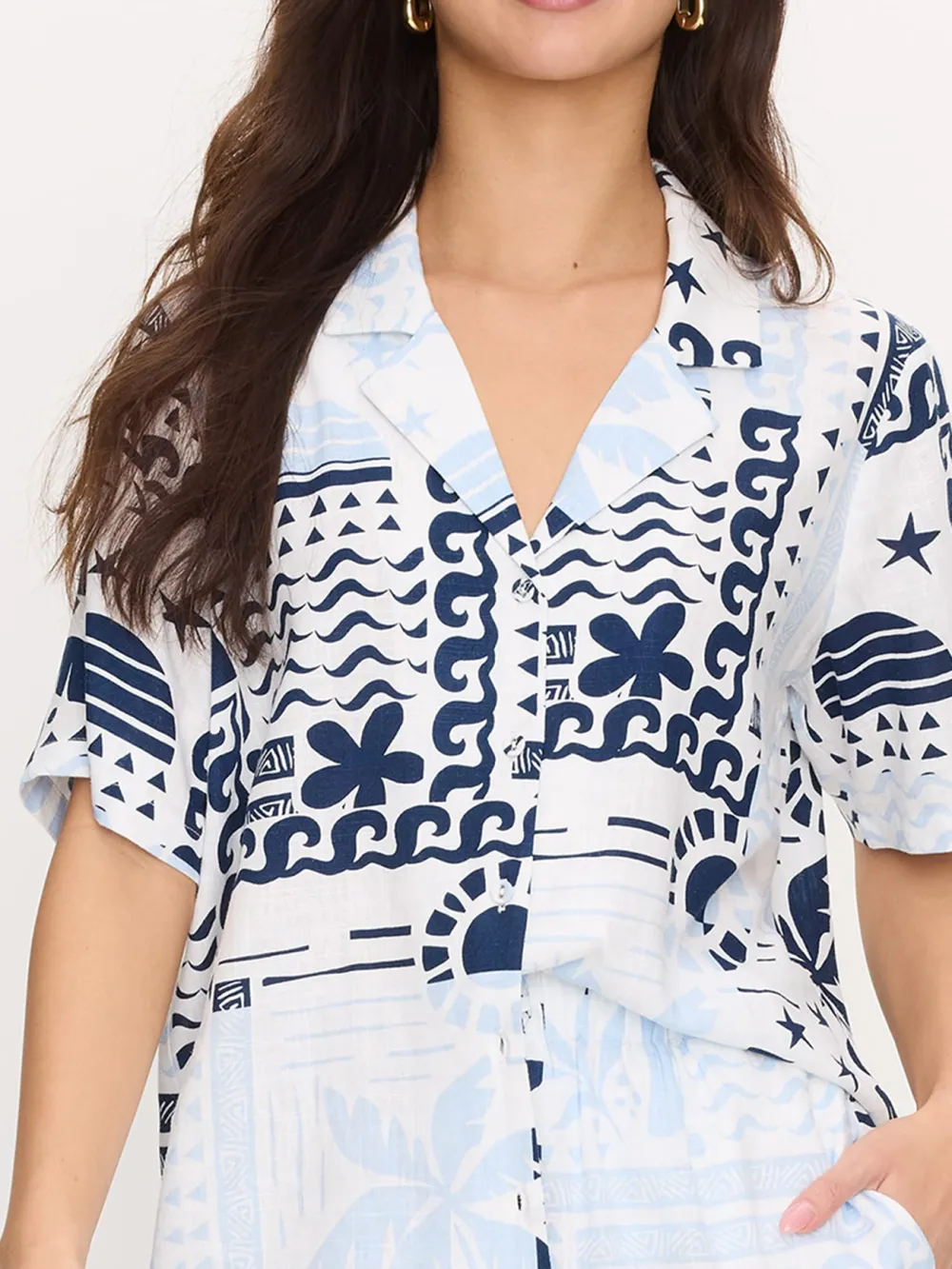 Loose Print Shorts