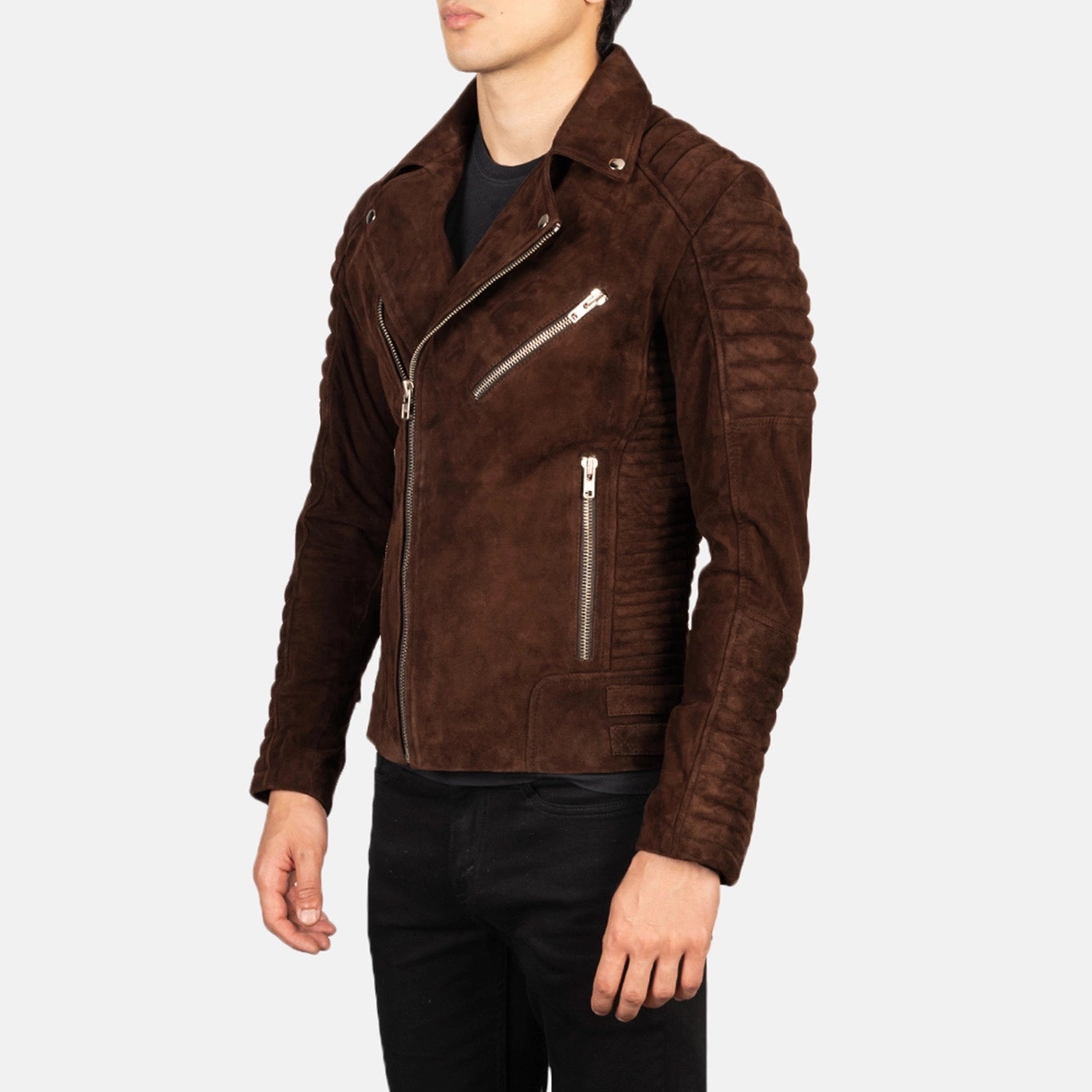 Men's Refined Biker Suede Jacket