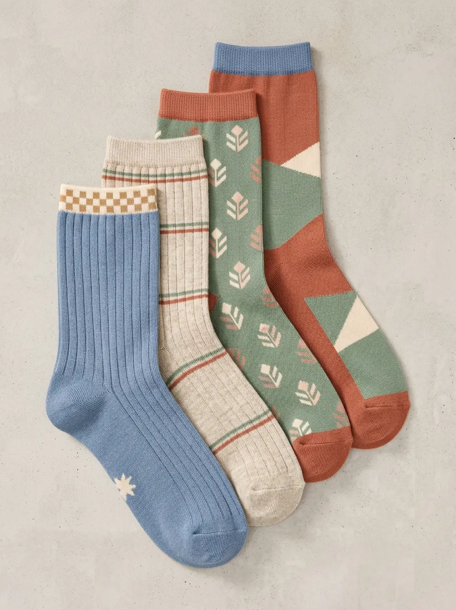 Women's Casual-Style Four Pair Socks
