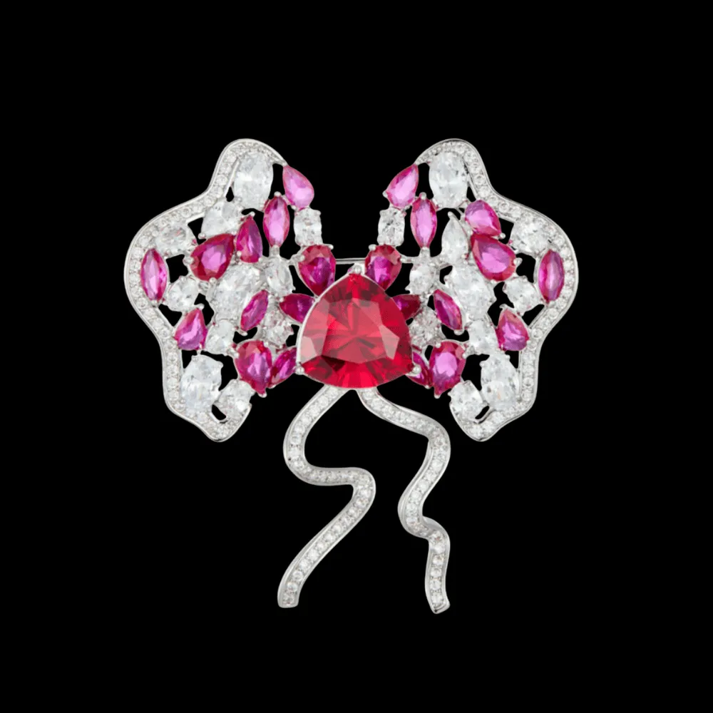 Sculpted Ribbon Bow Brooch