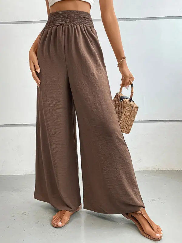 Clean Flared Wide Leg Pants