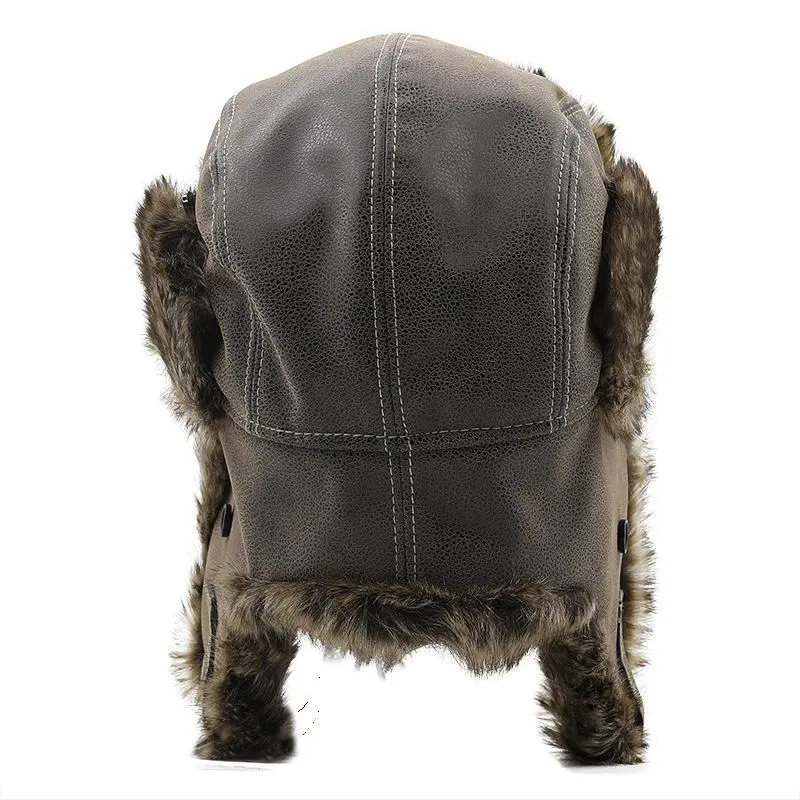 Textured Leather Hat