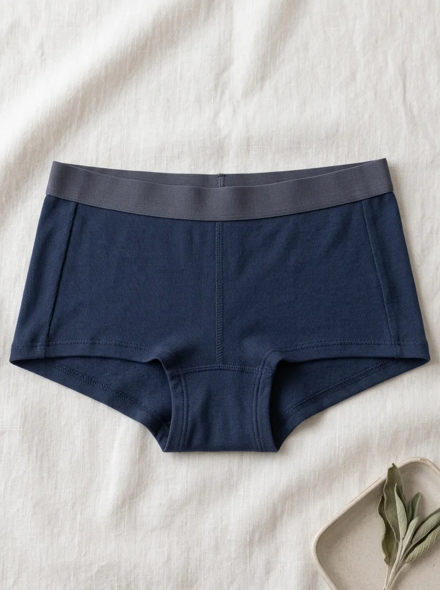Women's Modern Ribbed Cotton Boxer Panties
