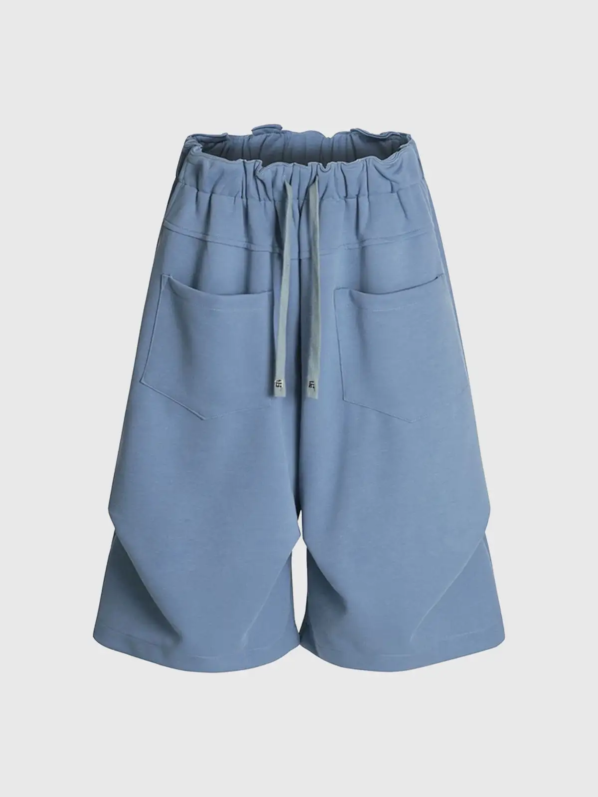 Wide-Leg Drawstring Shorts