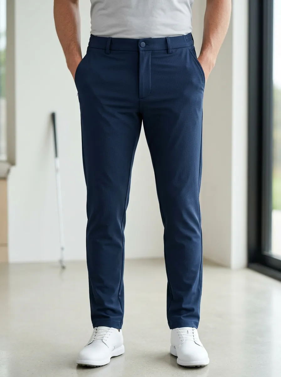 Men's Performance Textured Stretch Golf Pants