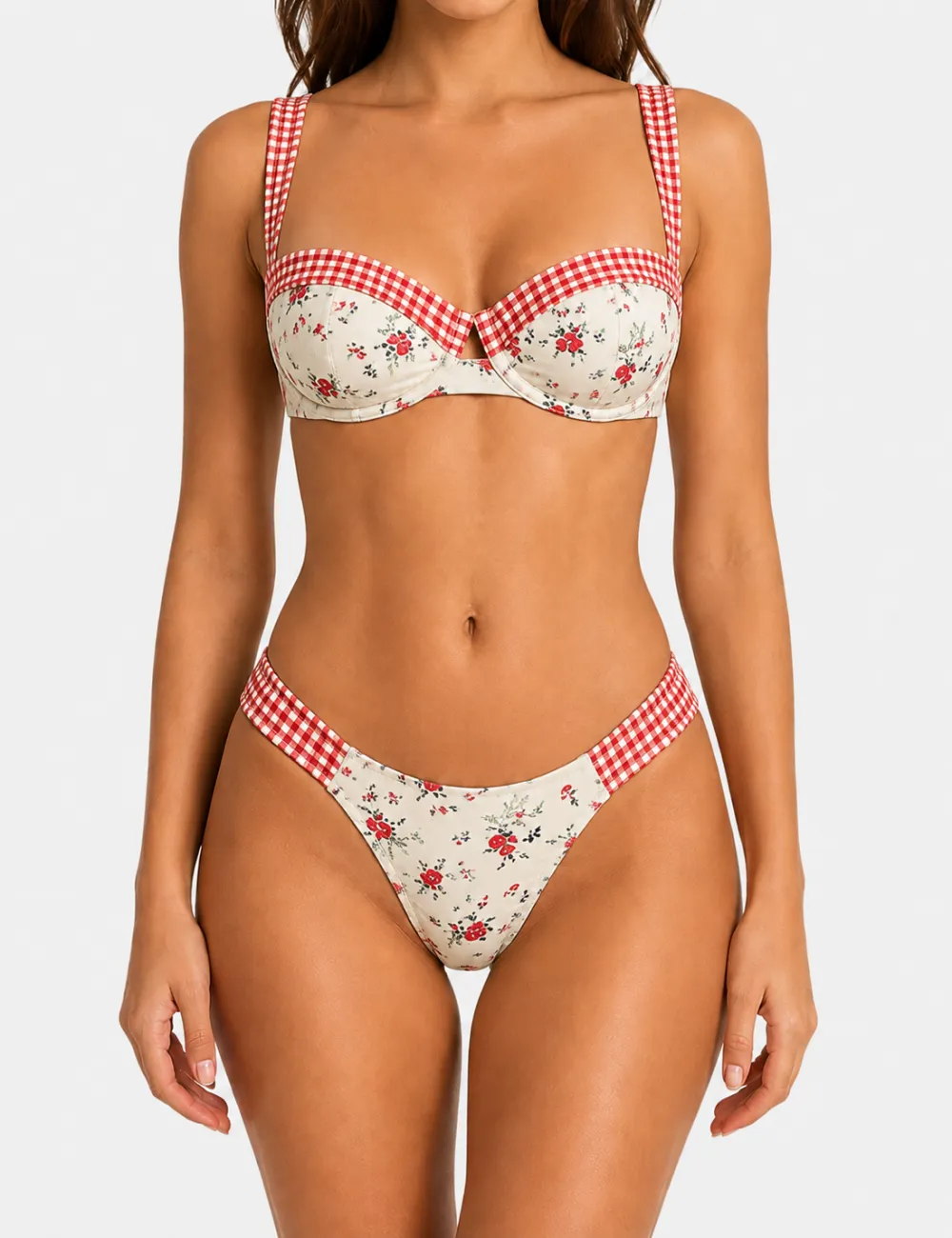 And Underwire Balconette Bikini Set
