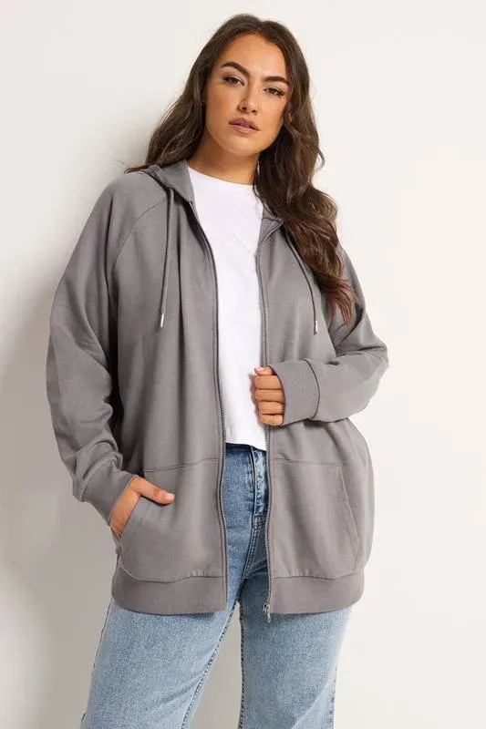 Mauve Purple Essential Zip Through Hoodie