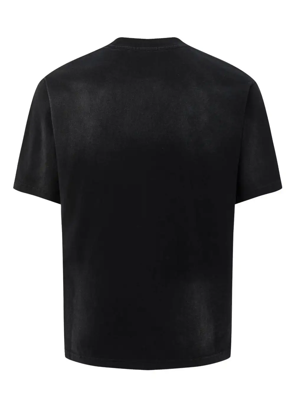 Textured Letter Graphic Crew Neck Short Sleeve Tee