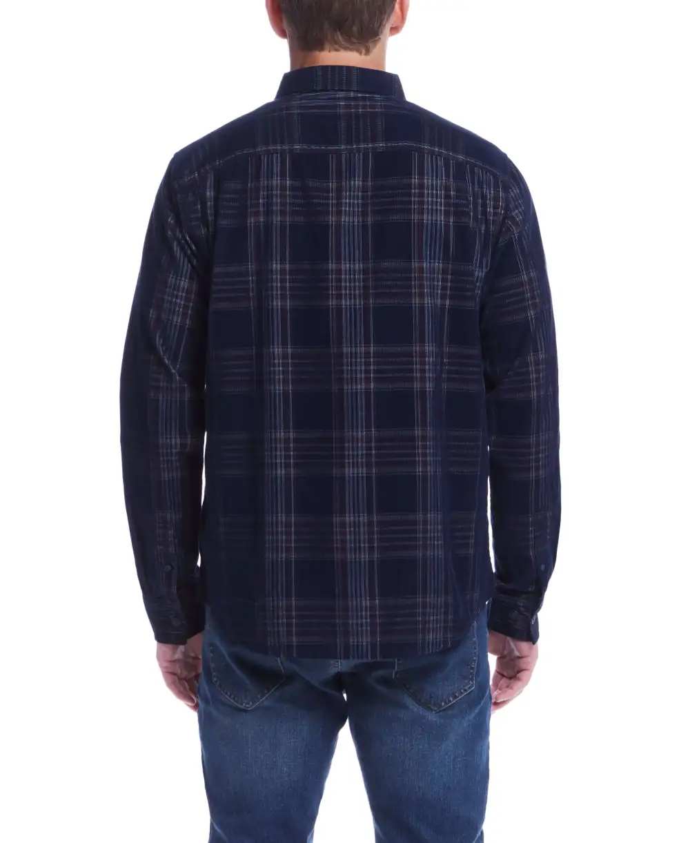 Men's Corduroy Plaid Shirt