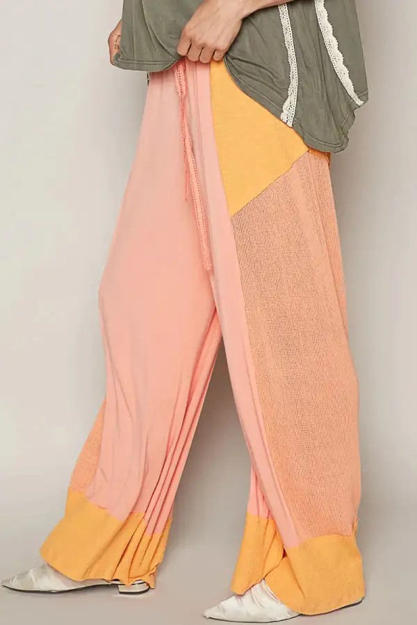 Modern Drawstring Wide Leg Pants