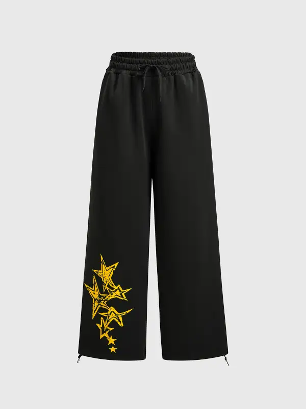 Star-Graphic Graphic Pants