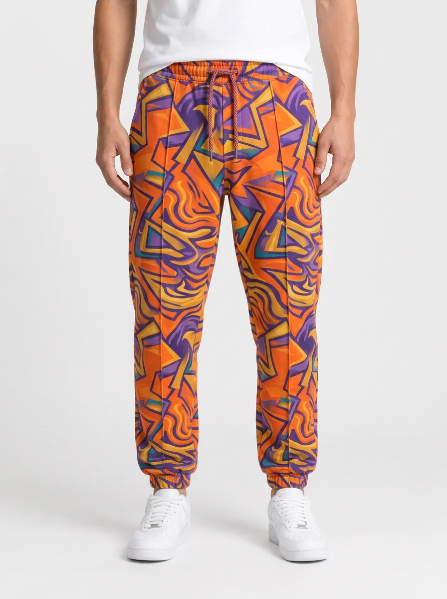 Men's Abstract Graffiti Streetwear Joggers