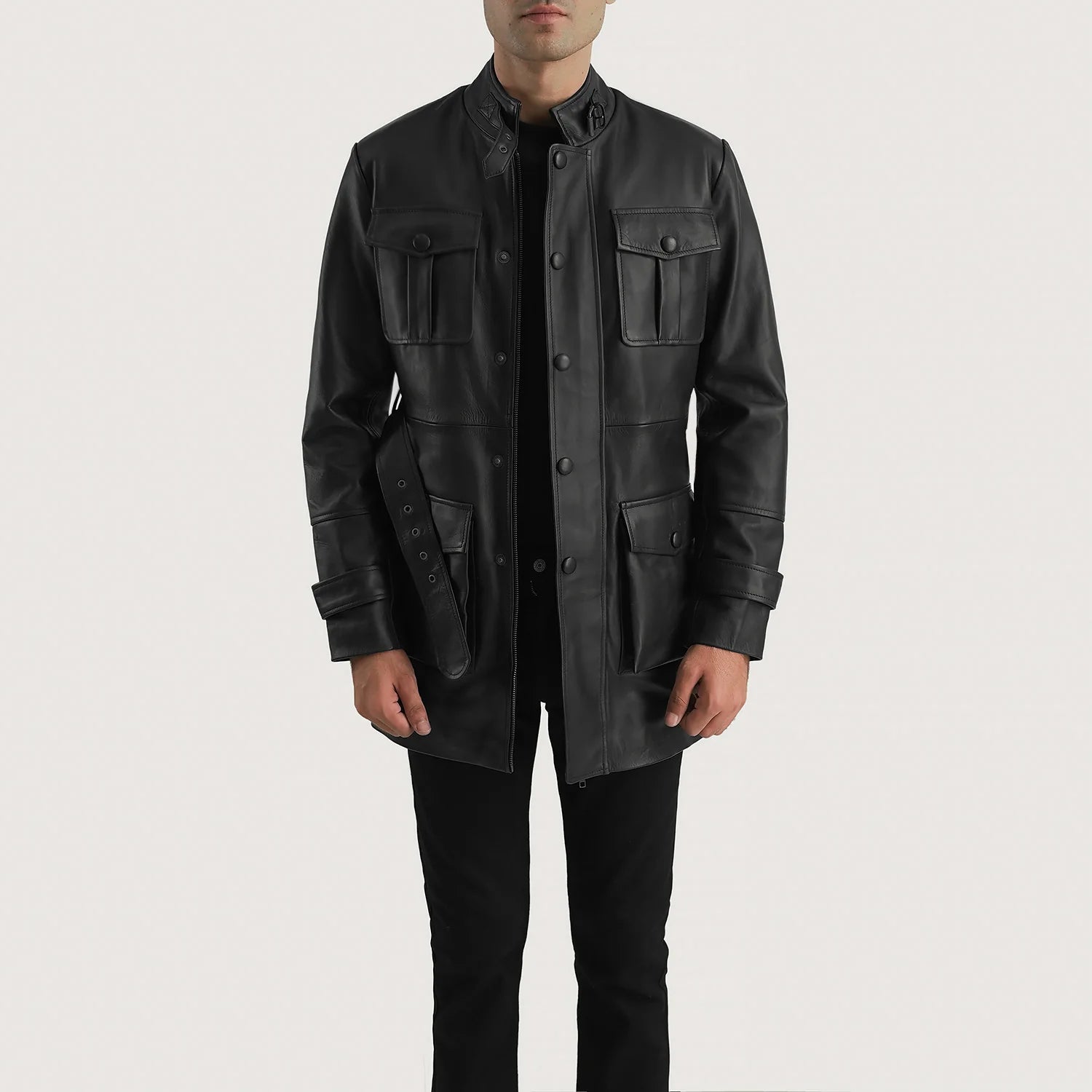 Men's Workwear Leather Jacket
