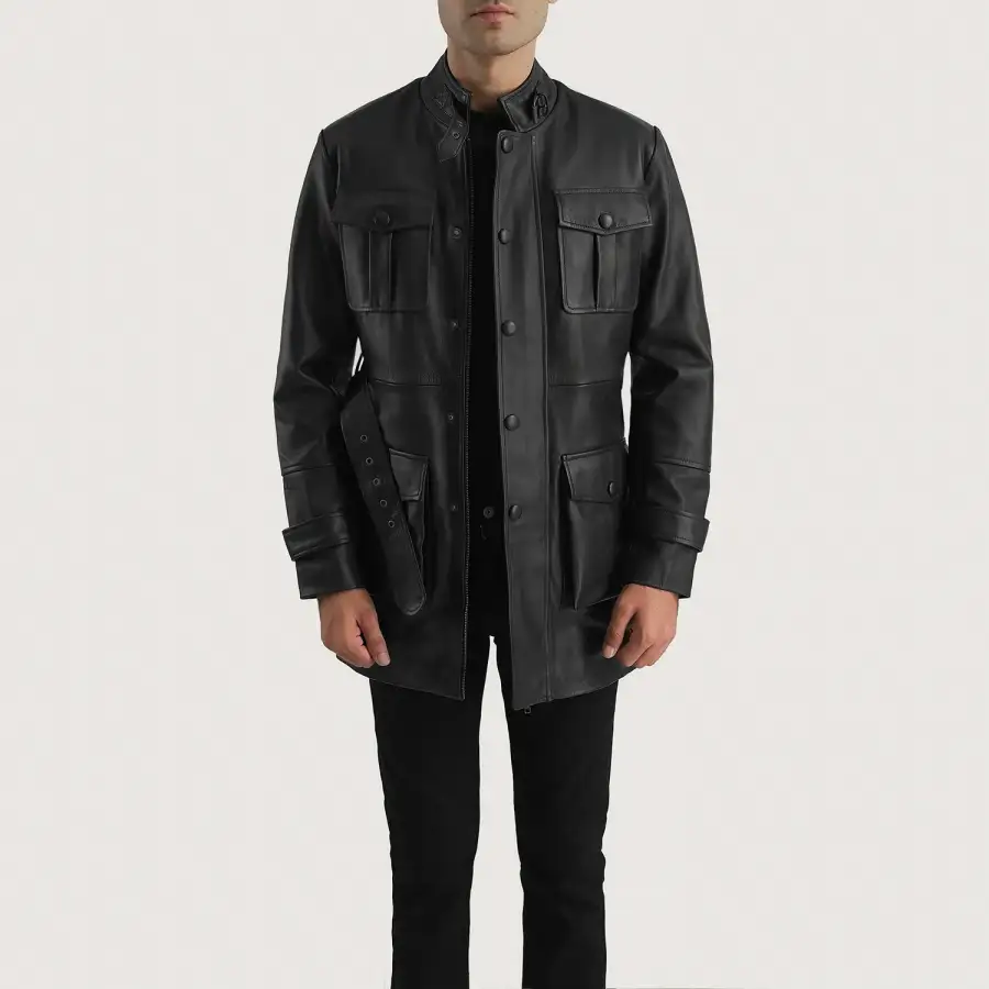 Men's Workwear Leather Jacket