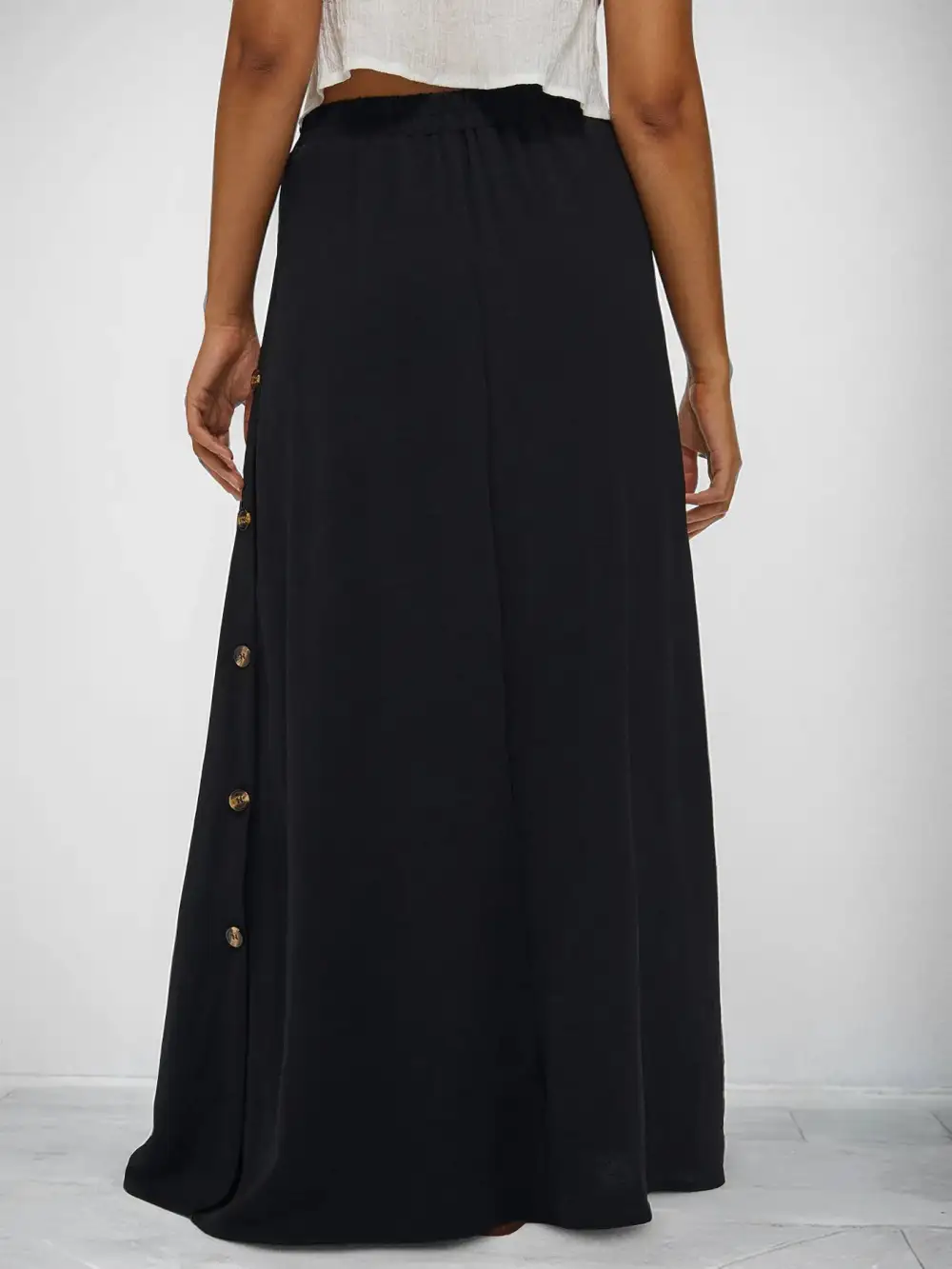 High Waisted Maxi Skirt With Pockets