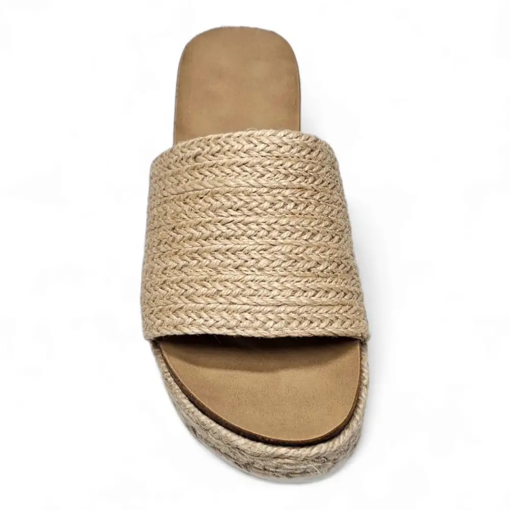 Raffia Process Platform Sandal