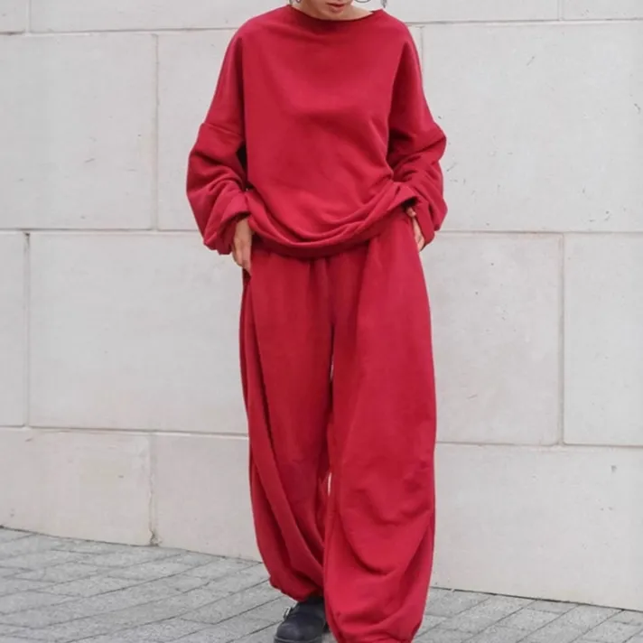 Loose Hoodie Sweatpants Set