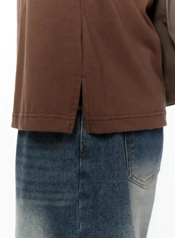 Men's Oversized Side Slit T-Shirt