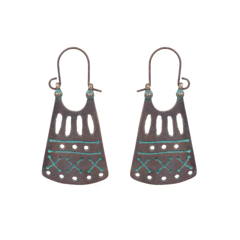 Modern Alloy Stainless Steel Rustic Statement Earrings