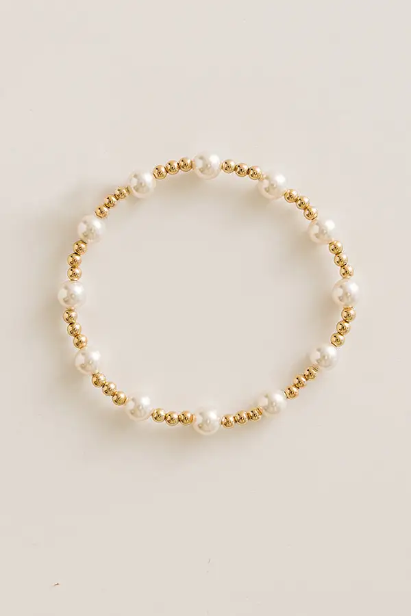 Pearl Stackable Stretch Bracelet