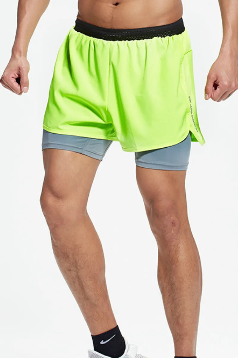 Quick Dry Breathable Storage Pocket Athletic Shorts