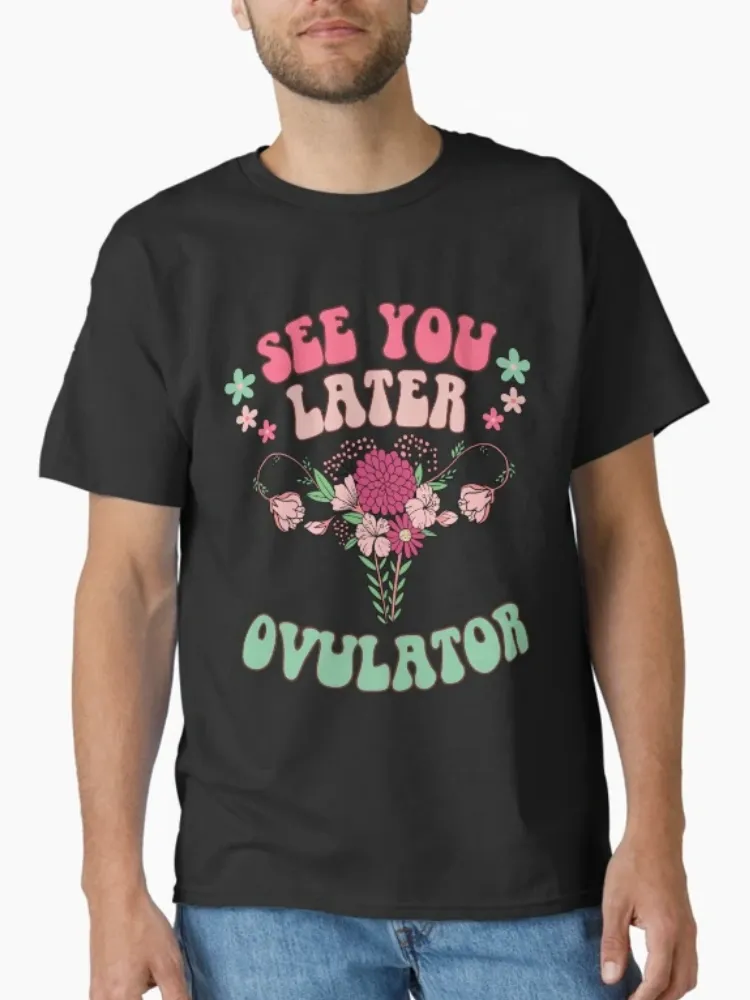 Women's Casual Witty Slogan Print Crew Neck Short-Sleeve T-Shirt