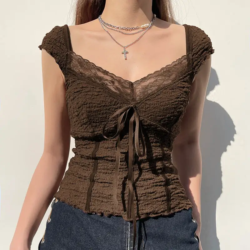 Bow Detail Vintage Inspired Top