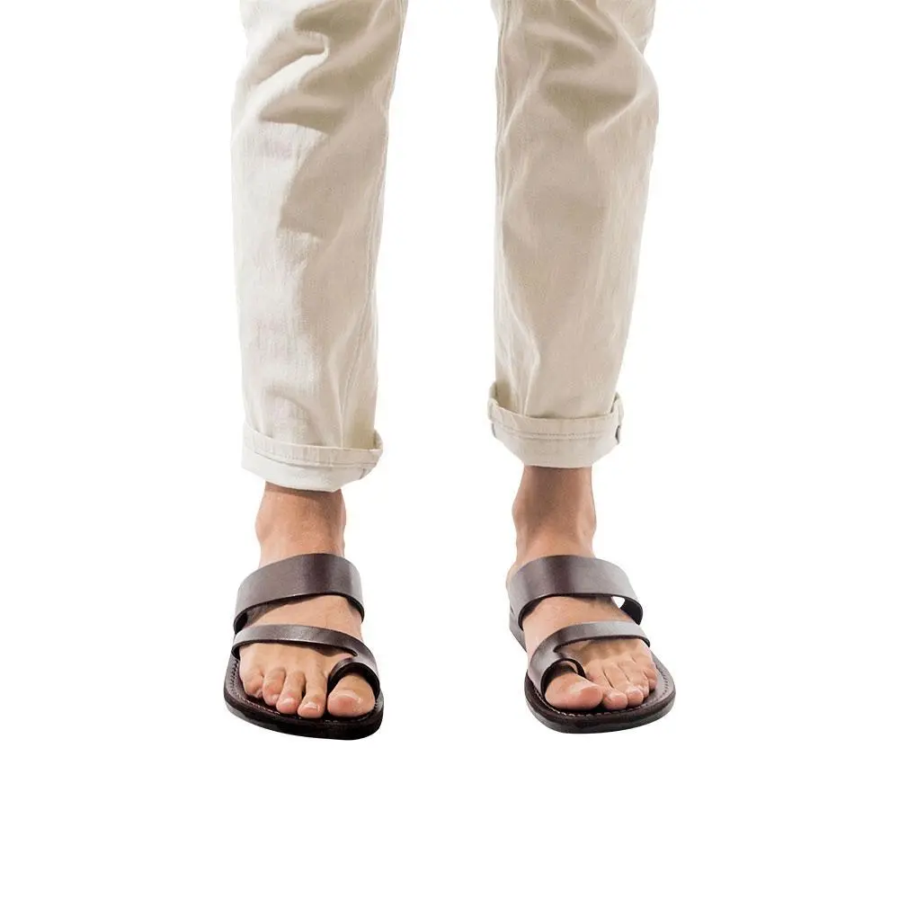 Leather Toe Ring Sandals