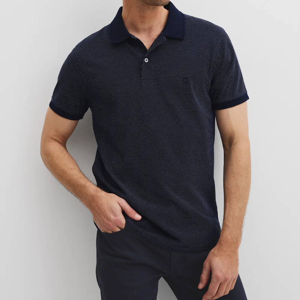 Men's Jacquard Polo Shirt