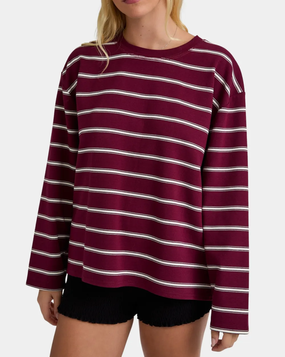 Round Neck Stripe Top