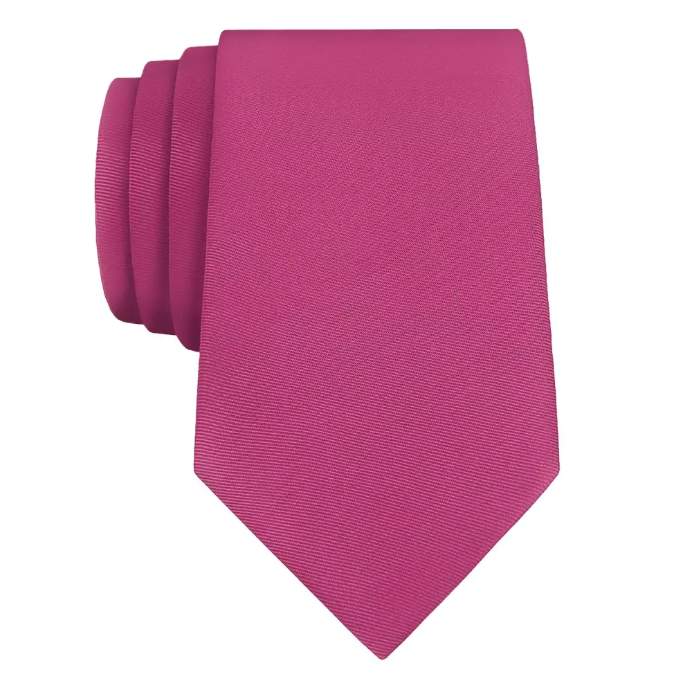 Artful Solid Design Necktie
