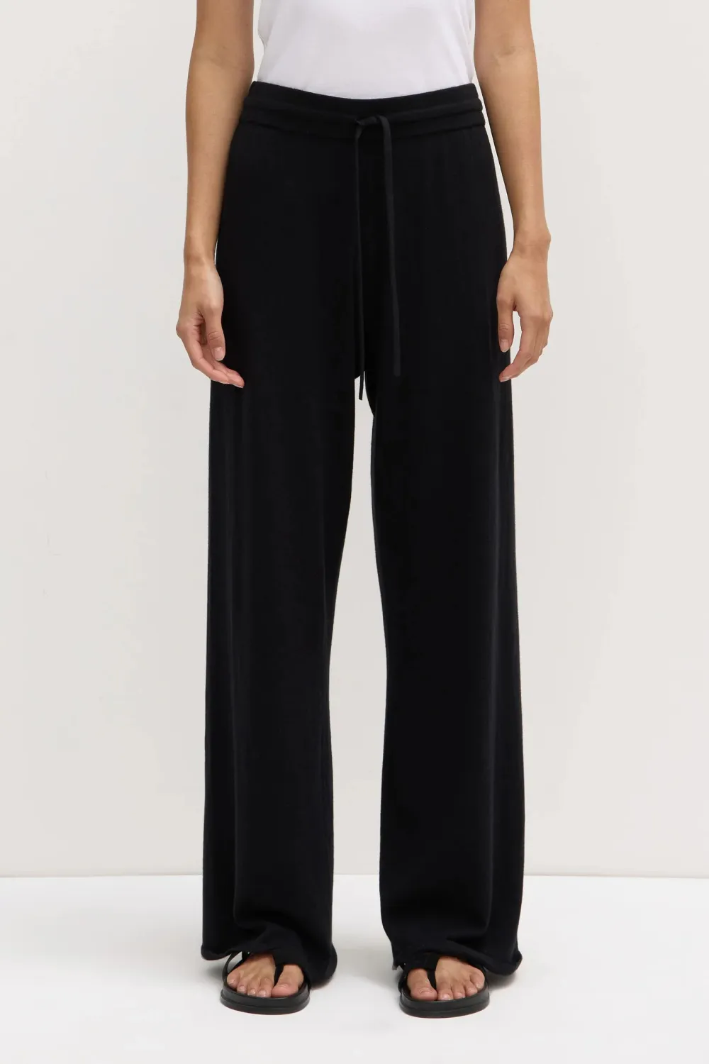 Wrap Up Elastic Waistband Pants