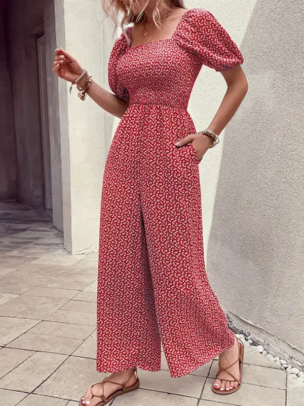Tailored Everyday Printed Soft Jumpsuit