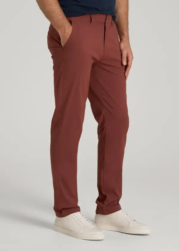 Men's Easy Fit Tapered Chino Stretch Pants
