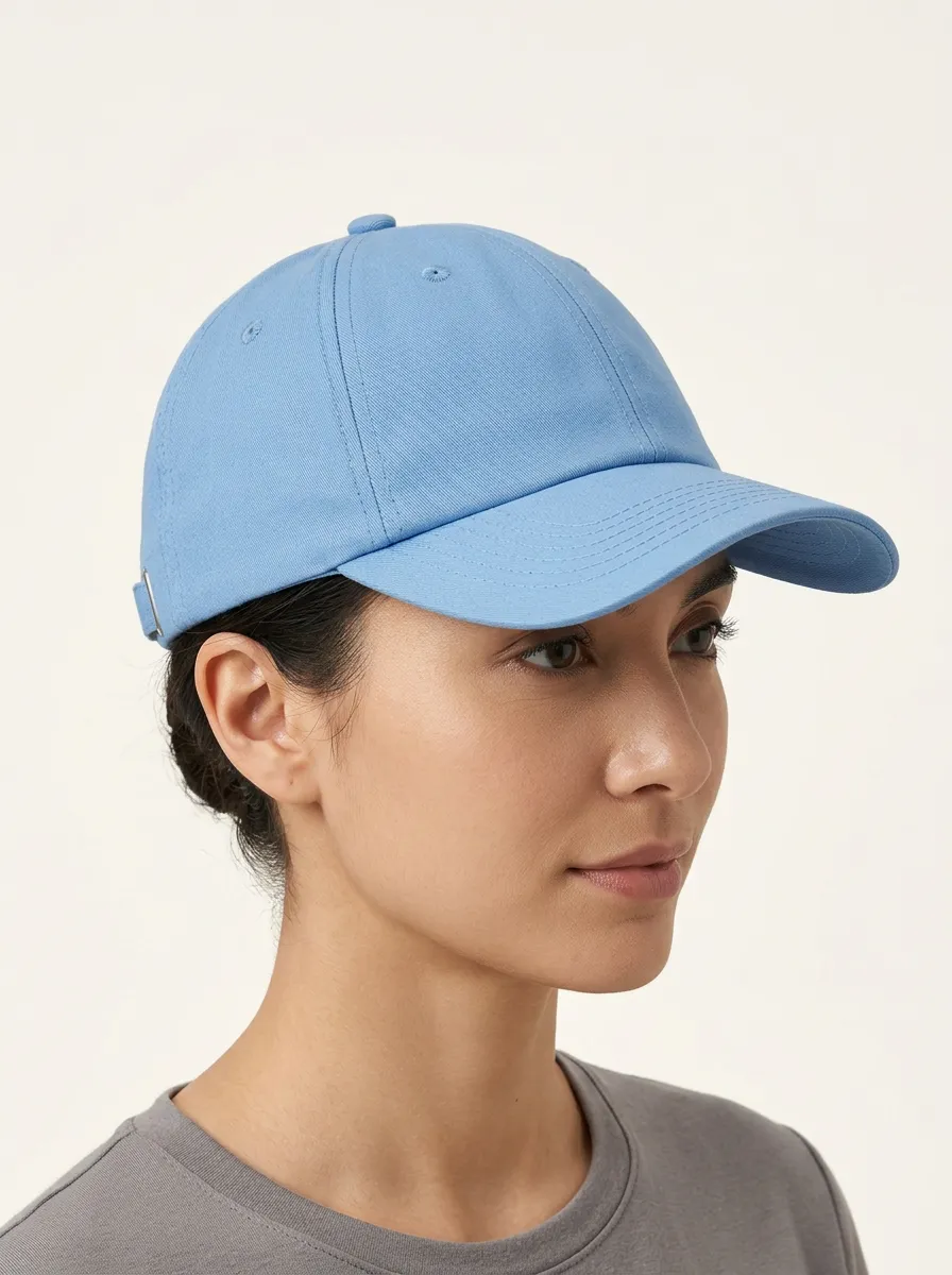 Unisex Minimalist Solid Curved-Brim Baseball Cap
