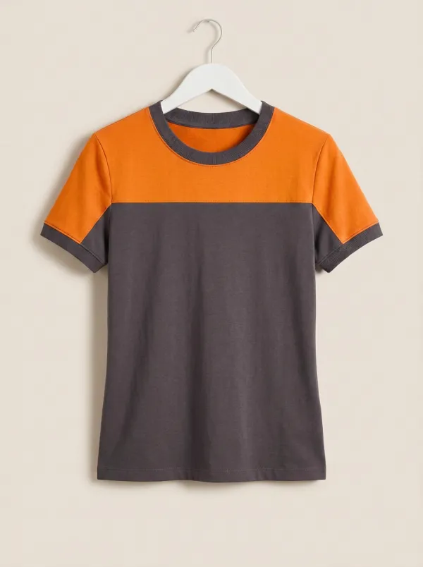 Women's Chest-Panel Crewneck T-Shirt