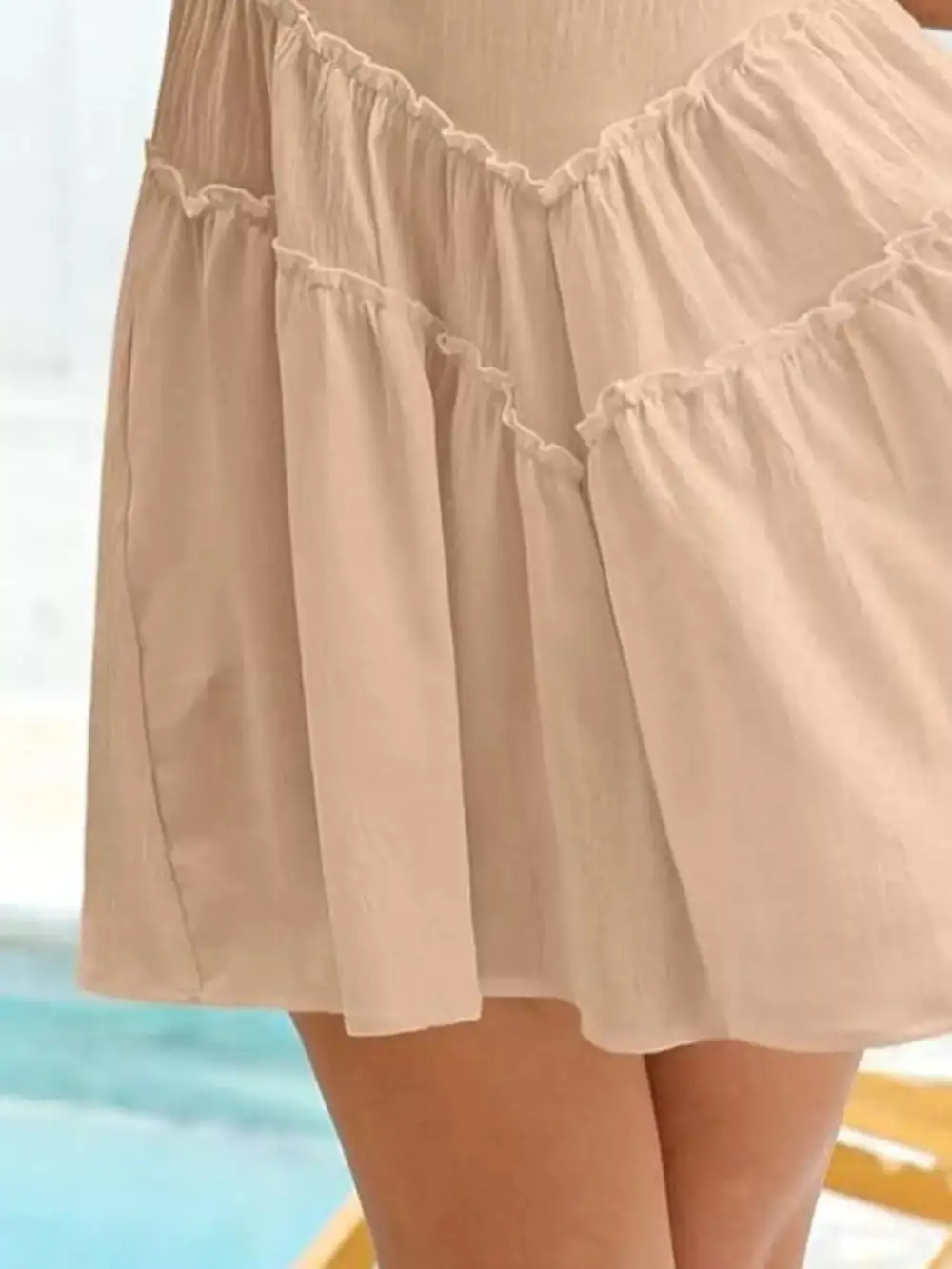 Casual Everyday Round Neck Sleeveless Mini Dress