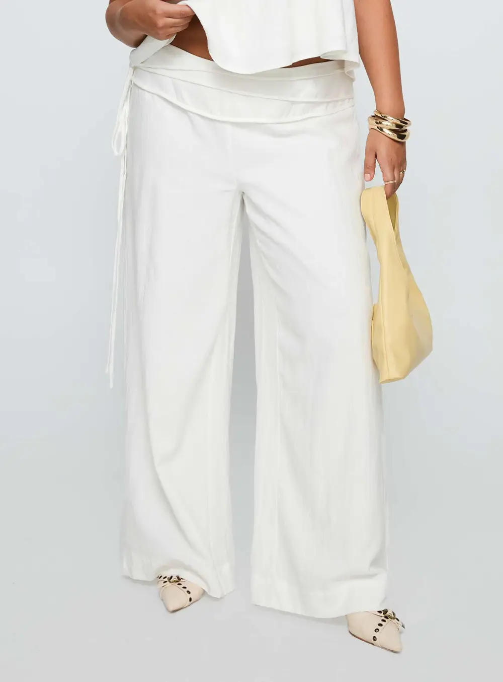 Tailored Moon Wide Leg Pants