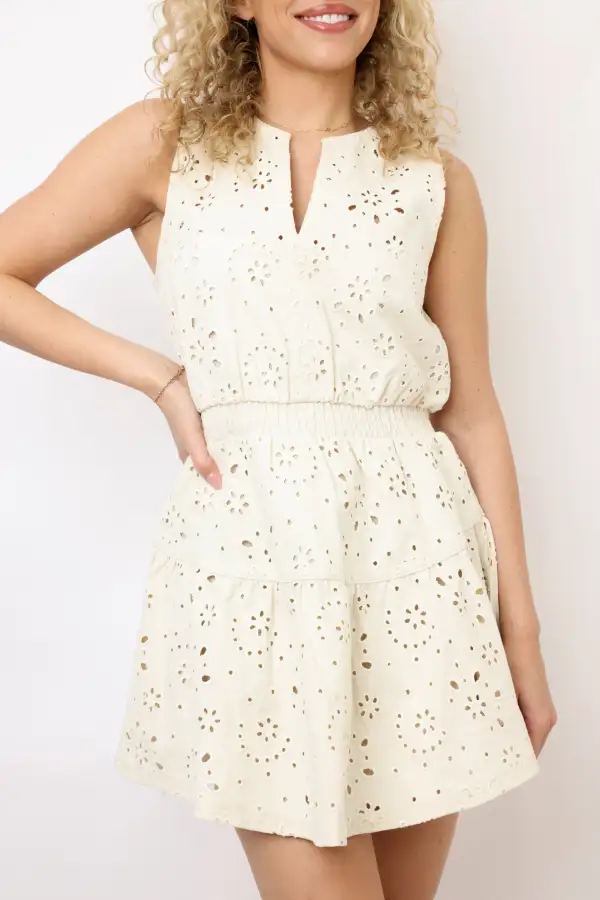 V-Neck Mini Dress