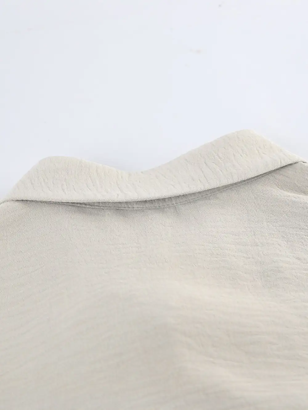 Chest Pocket Short Sleeve Wide Leg Shorts