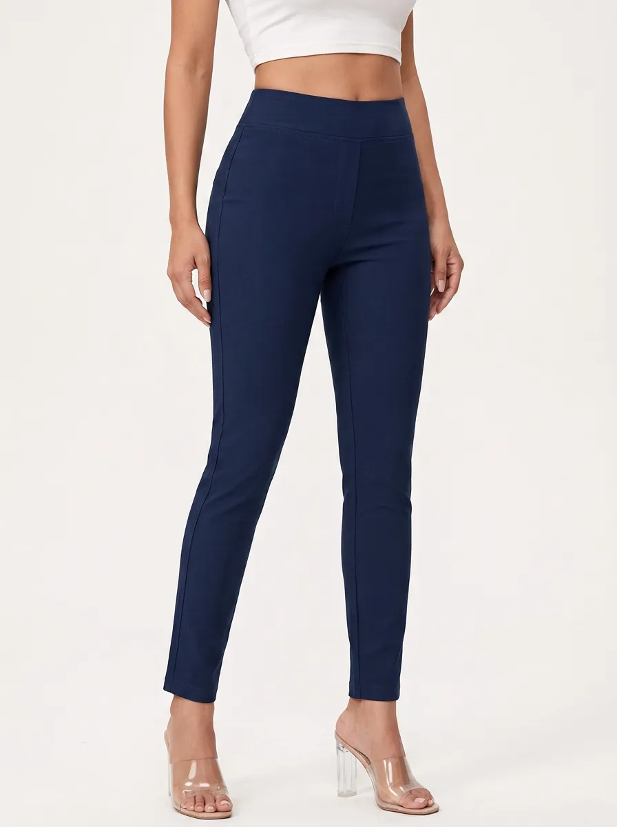 Weekend High-Stretch Mid-Rise Stretch Pants