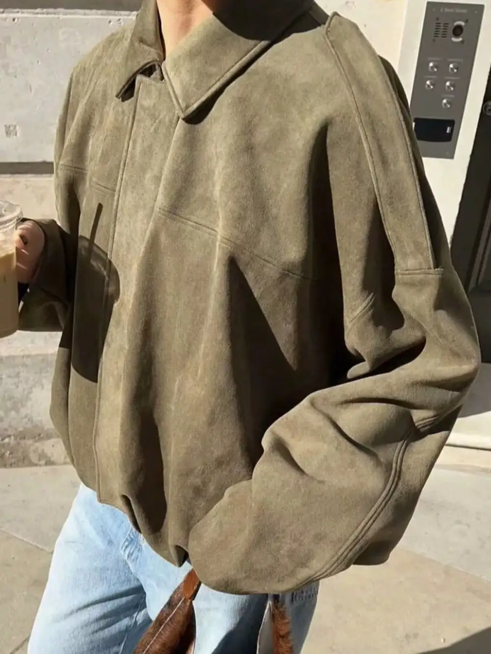 Zip Up Oversized Jacket Effortless Outfit Layer