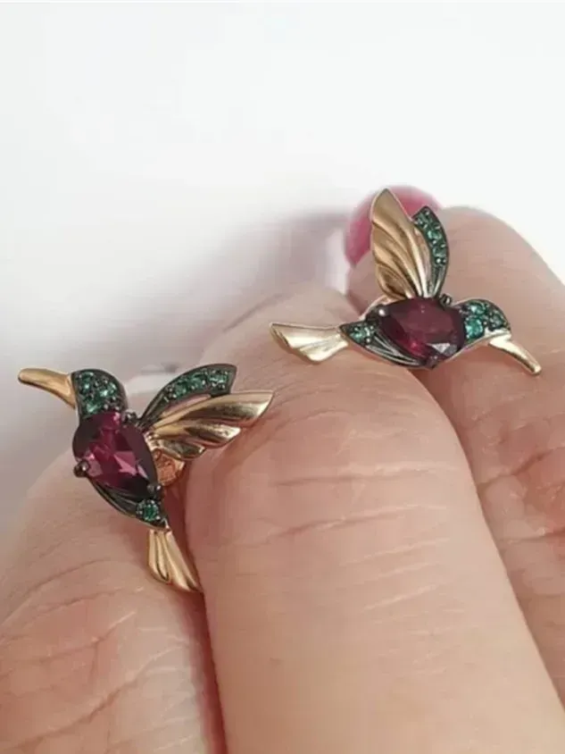Bejeweled Bird Earrings(⚡Clearance Sale)