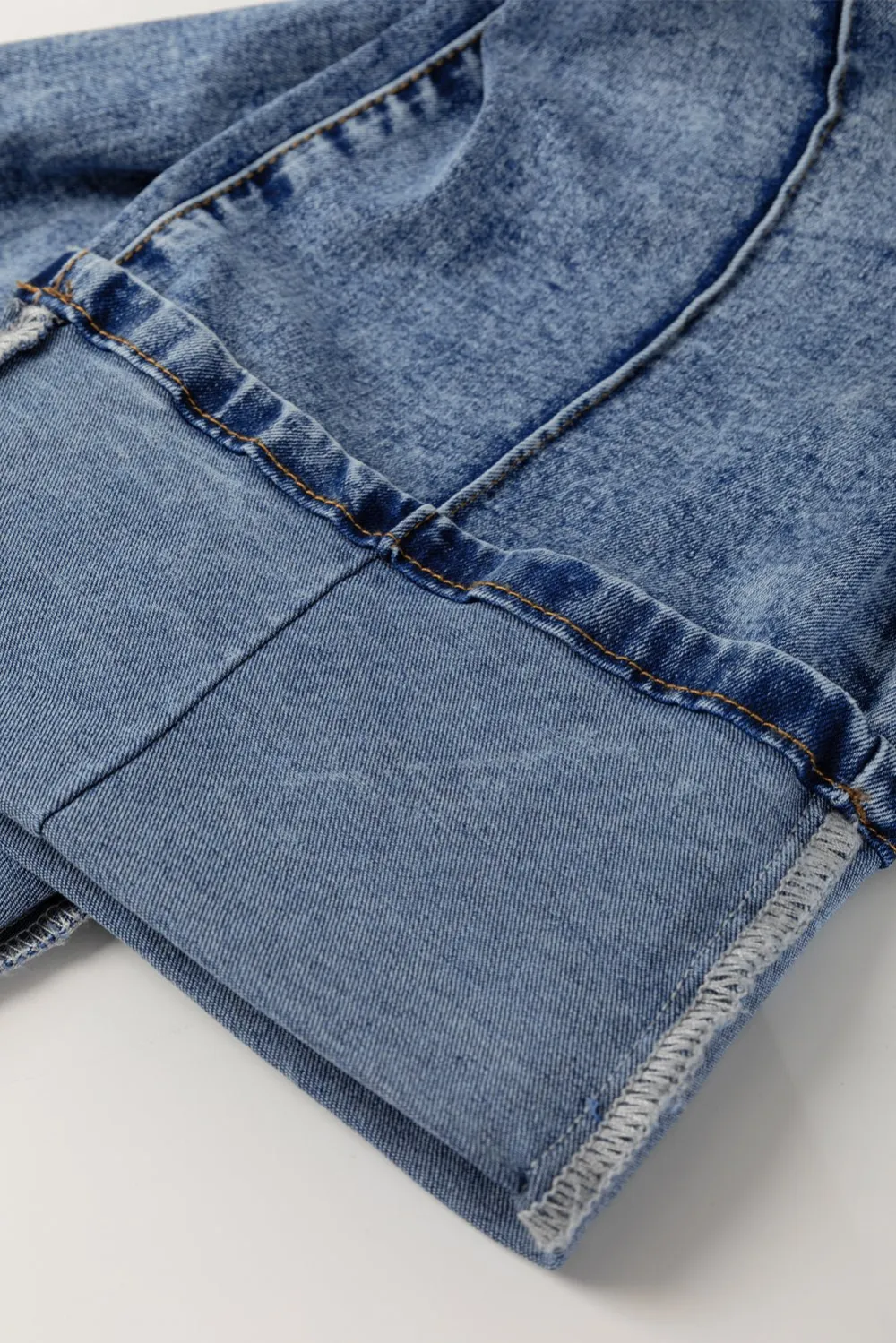 High Waist Pocketed Casual Jeans