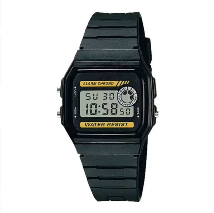 Hot Selling Retro Digital Display Sports Electronic Watch, Multi-Function with Chronograph, Alarm & Color Lights for Students