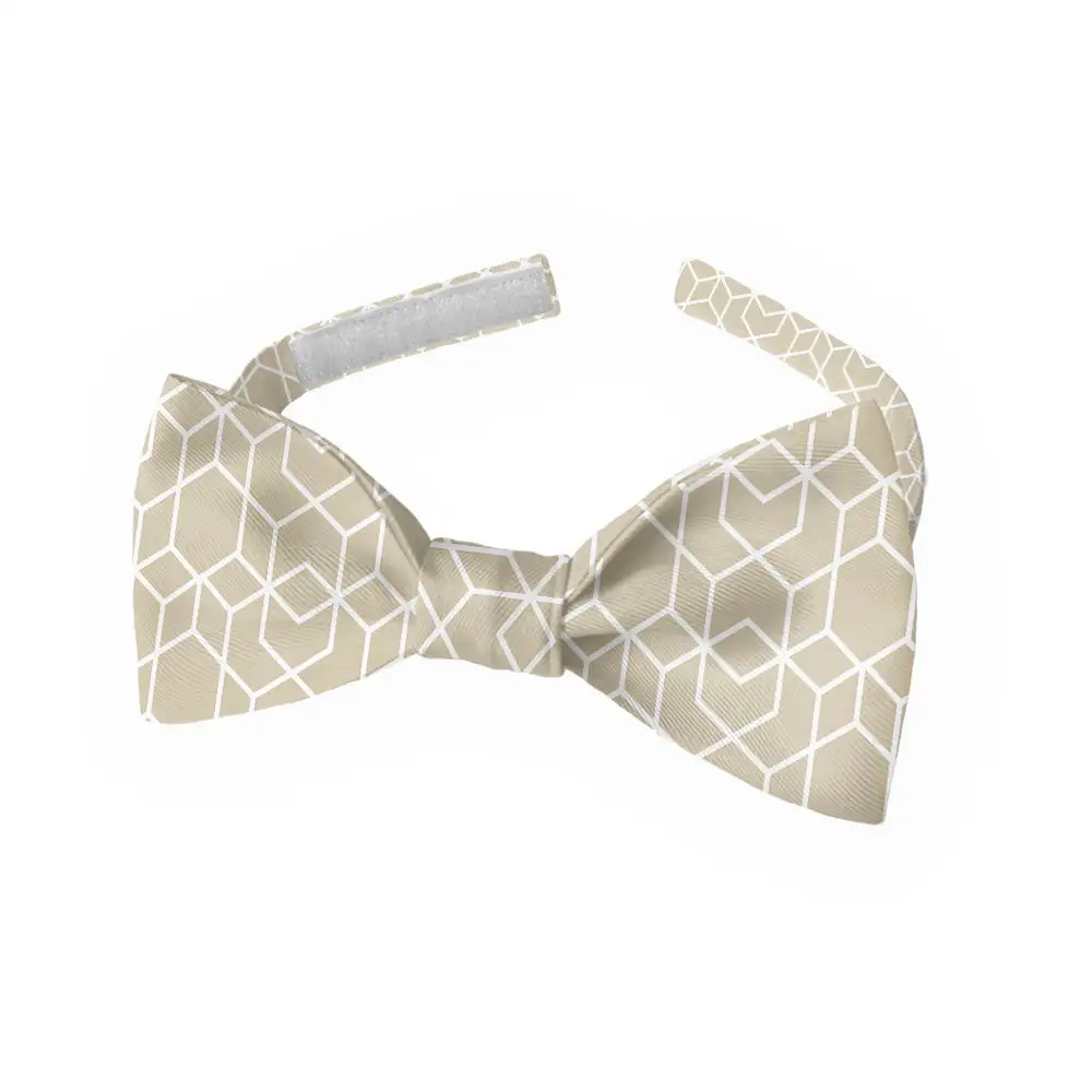 Crystalline Geometric Motif Bow Tie