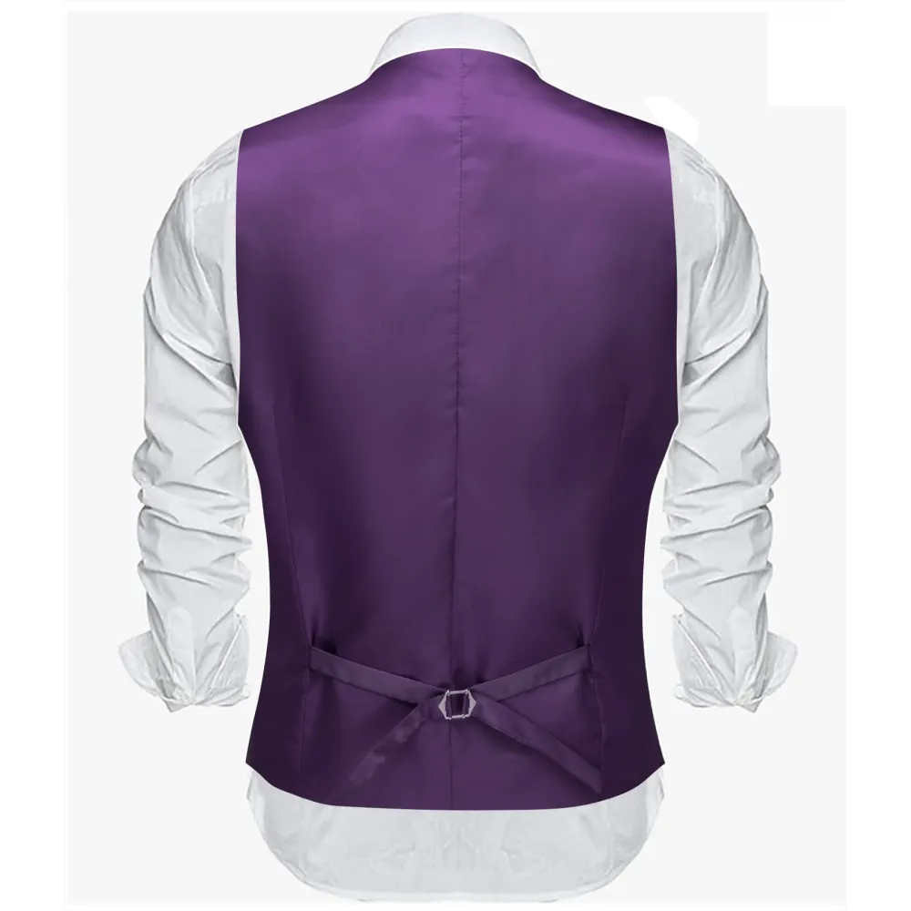 Solid V Neck Business Dress Vest