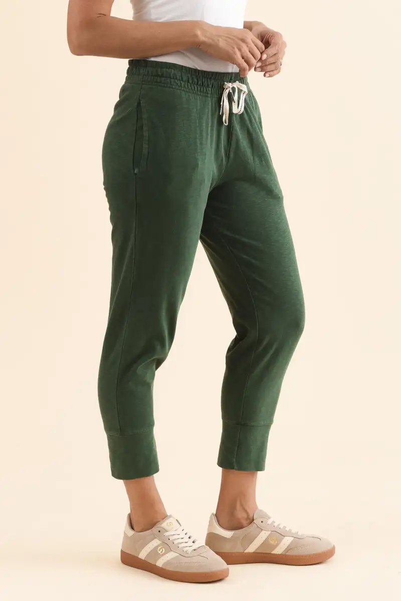 Cotton Sweatpants With Mid Rise And Elastic Waist